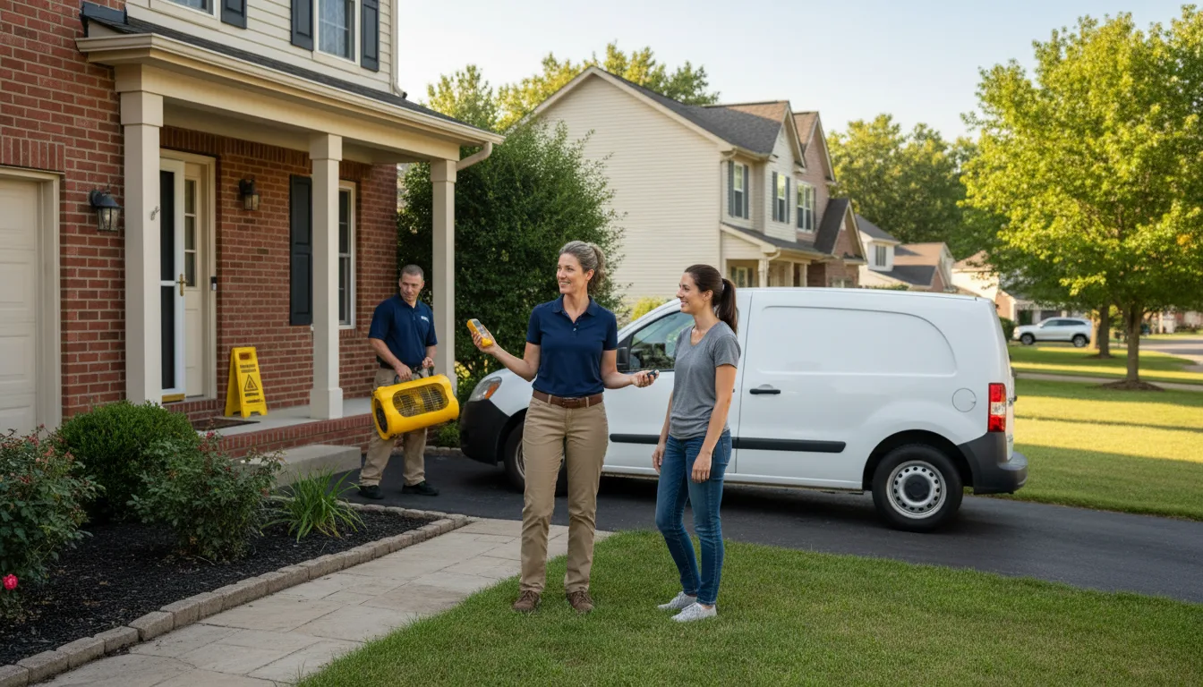 Water restoration image for Dehumidification And Cleanup Services in Brookston, TX
